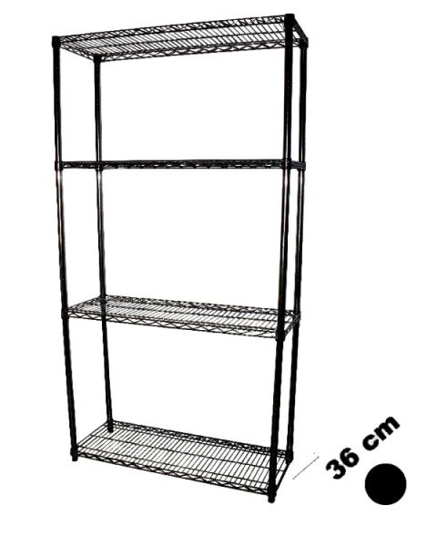 Hillueining - TUBO (B 122 x D 36 x H 220 sm.) - Svört