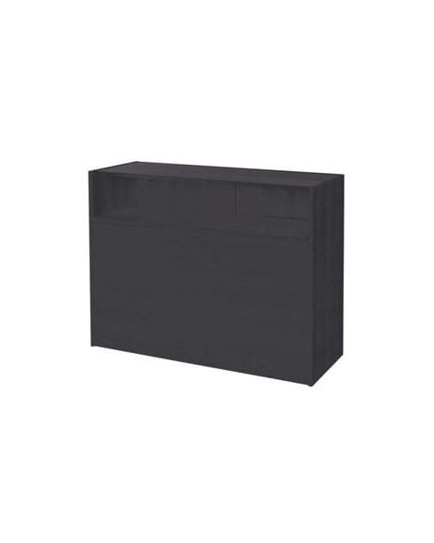 Slimline afgreiðsluborð með 1/4 glerframhlið
