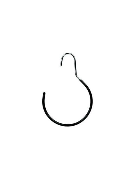 Treflahringur Ø14 cm.  Króm. Með stömu, svörtu gúmmílagi.