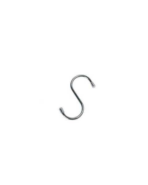 S-krókur 12 cm, króm, pk. m/ 10 stk.