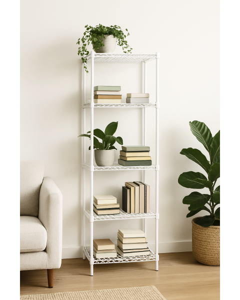 Hillueining - TUBO - (B 61 x D 46 x H 220 cm.) - Hvít glans