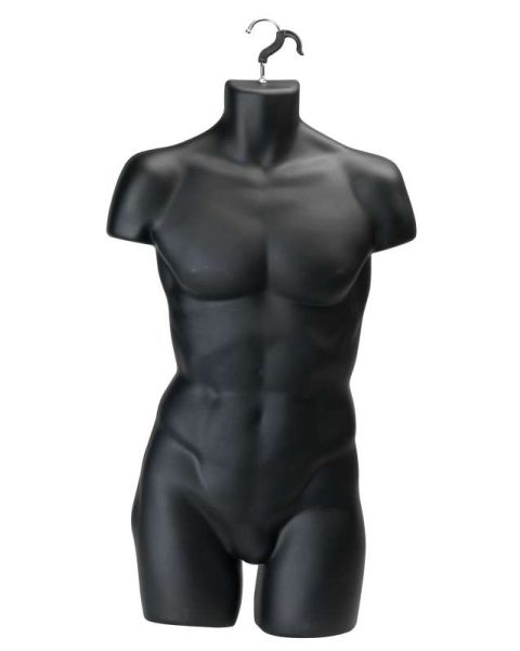 Herðatrésbúkur, herra, plast - svartur