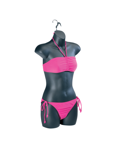 Herðatrésbúkur, dömu, plast -svartur