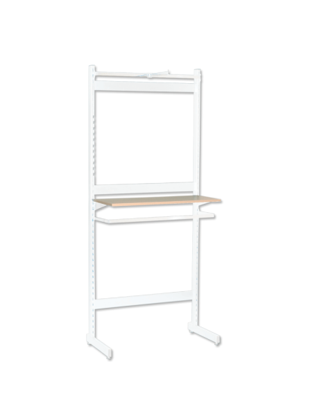 L-sölustandur - H 247,5 x B 67 sm