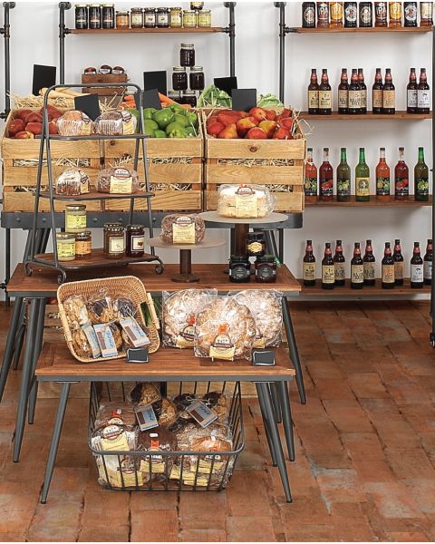 Útstillingarborð - Provence - Sett með 2 borðum