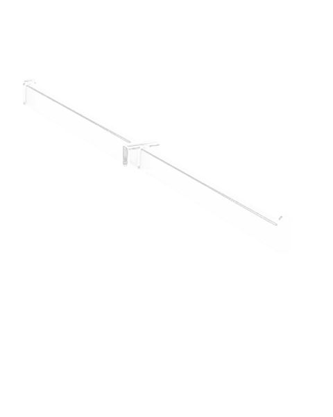 Tvöfaldur armur f/ 12 mm - Hvítur