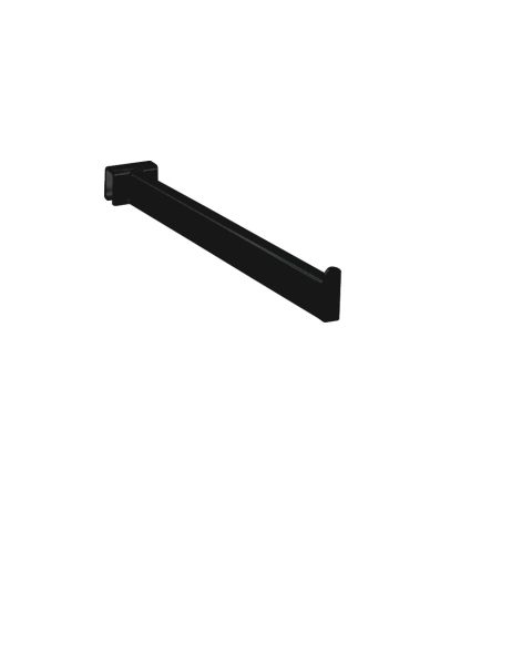 Armur - beinn 30 cm, 12 mm, svartur