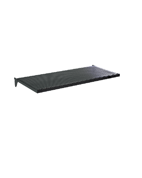 U-hilla m/ stálgataplötu (91 x 37 sm), Svört - 12 mm