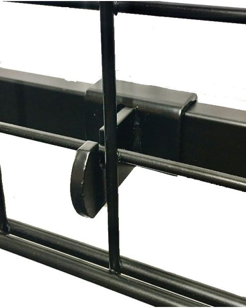 Upphengja f/ netgrind á dekoslá, 12 mm - Svört
