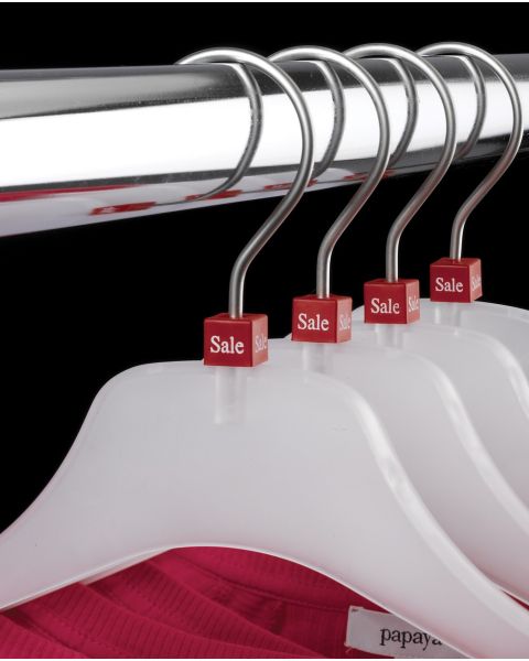 SALE merkingar á herðatré. 50 stk. í poka