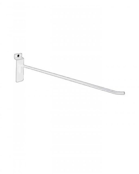 Vörukrókar f/ raufapanil - 30 cm. Sérstaklega styrktir - Hvítur