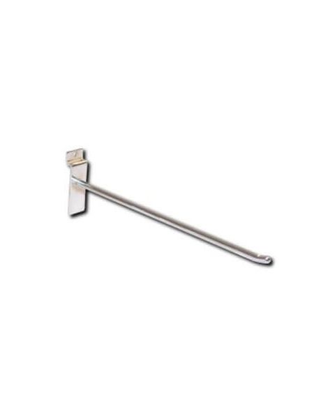 Vörukrókur, fyrir raufapanil, króm, 30 cm. Sérstaklega styrktir Ø 8 mm