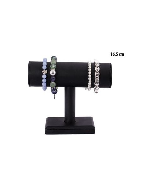 Armbandastandur, 165 mm x 65 x 130 mm. Svartur.