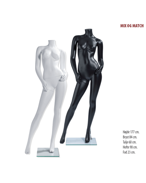 Dömugína - hendur á mjöðm - H177 cm - Veldu lit