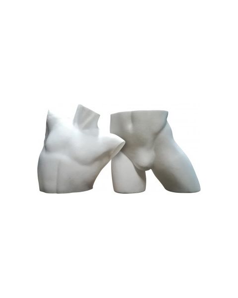 Herragínubúkur, flamingo, hvítur, 2 hlutar