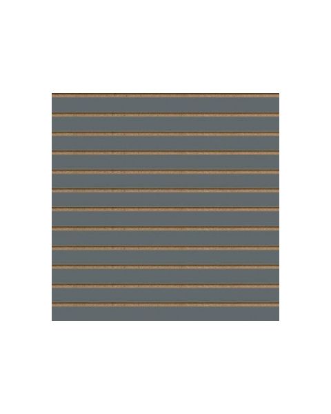 Raufapanill 120 x120 sm. Grár, með álprófílum. 10 sm raufabil - raufapanill