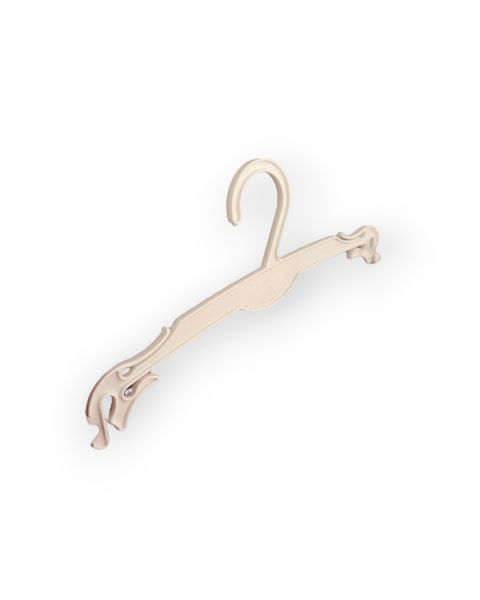 Undirfata- & bikiníherðatré, með krókum fyrir strappa, hvítt, 27 cm, pakki með 200 stykkjum.
