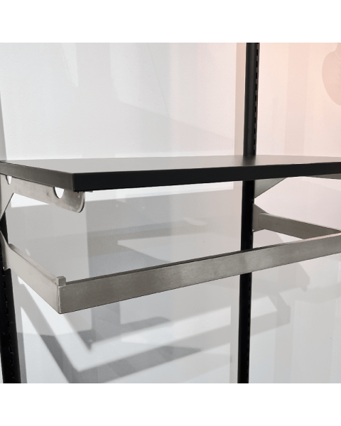 U-stöng, 60 cm. Burstað satín króm. B-MT