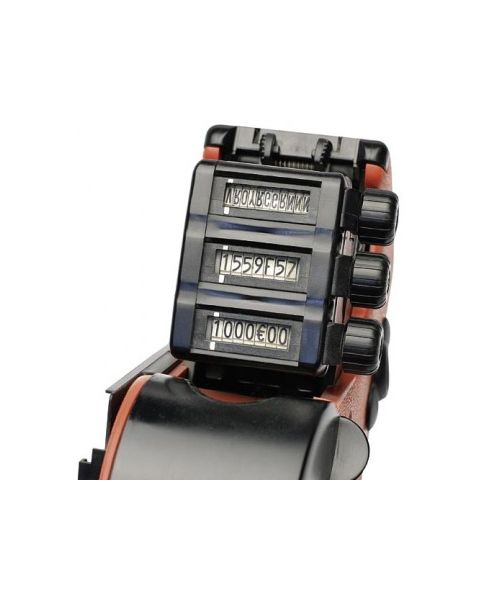 Verðmerkibyssa. 3 línur. Rauð