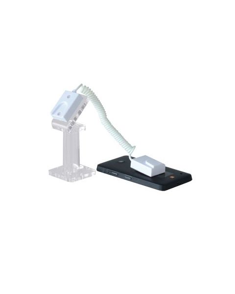 Þjófavörn - til dæmis fyrir símtæki. Glært akrýl. 5 x 5 x H 12,5 cm.