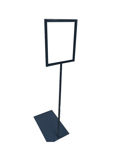 Skiltahaldari á fæti, A5. Grár