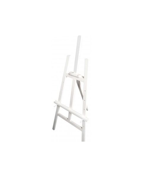 Málningatrönur. H 145 cm.  Hvítar