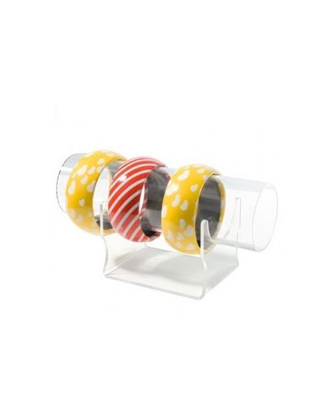 Armbandastandur úr 2 mm plasti. Glær.