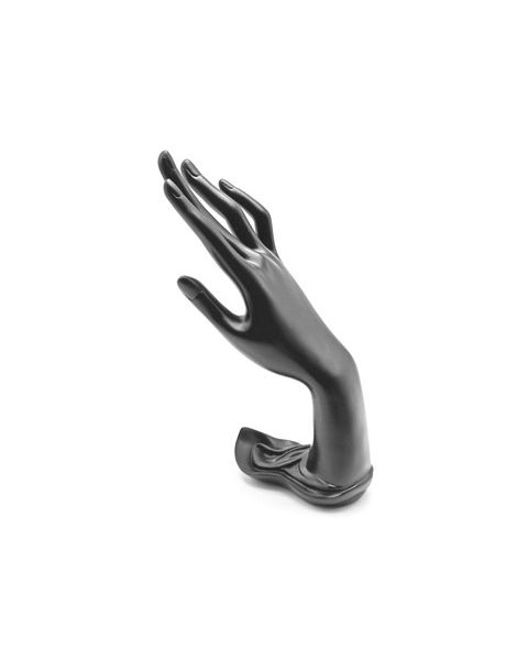 Skartgripastandur hönd. Svört. B 10,5 x D 6 x H 22 cm
