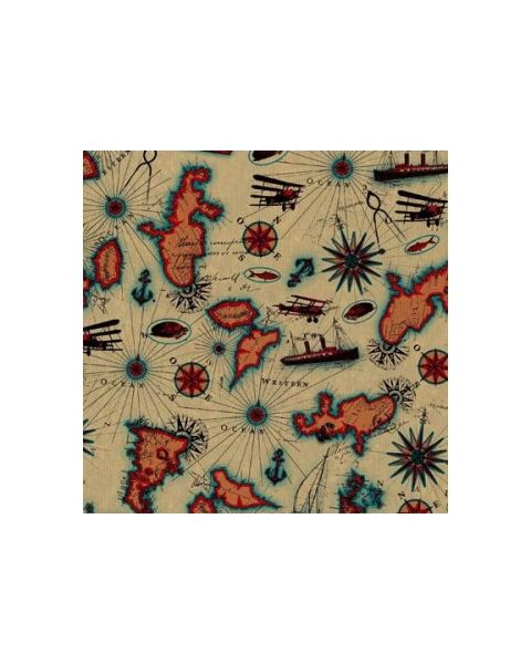 Gjafapoki með sjávarmynstri 18x6x35 cm