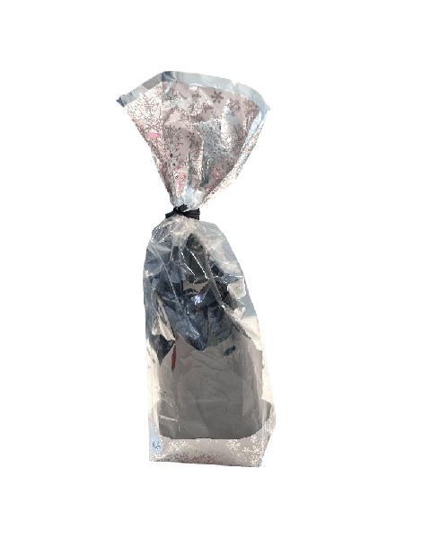 Sellófanpoki með jólamynstri - 100 stk.