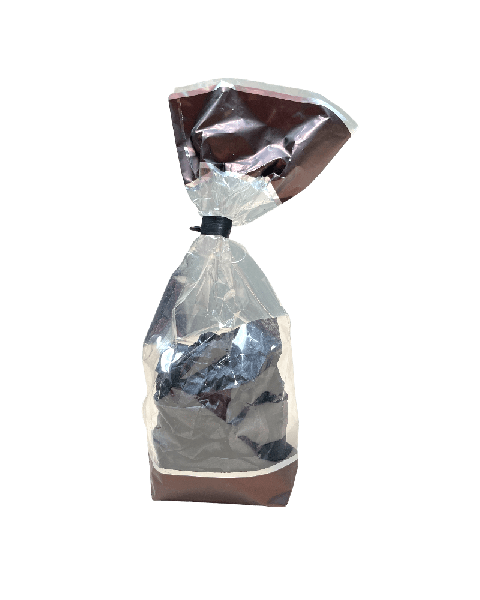 Sellófanpoki 10 x 20 sm, brúnn