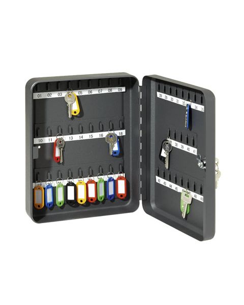 Lyklaskápur úr málmi i metal. Rúm fyrir 45 lykla