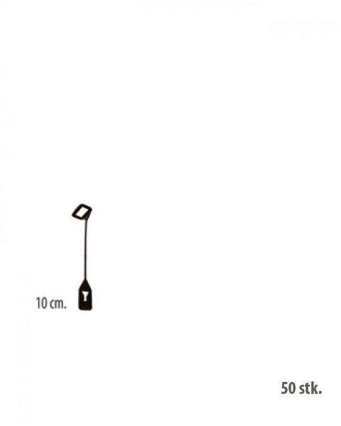 Framlenging fyrir herðatré 10 cm - svört - 50 stk.