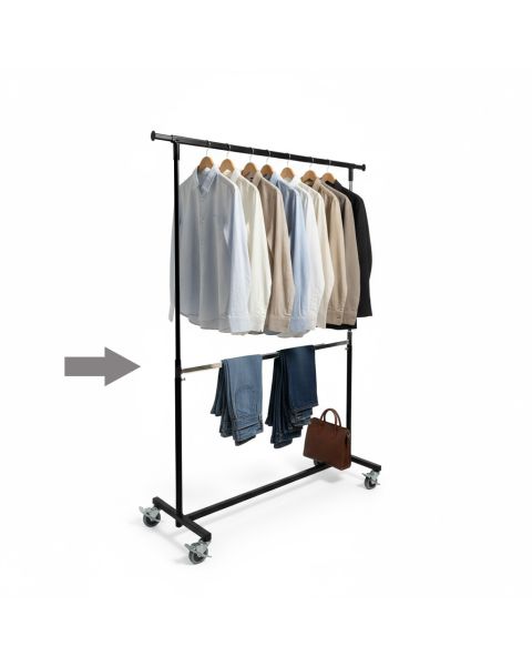 Centerstang, krom, 150 cm ( til 4144 & 4132)