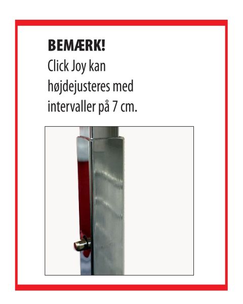 Click Joy-standur með 4 lárétta arma