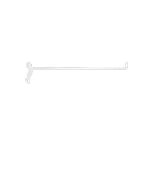 Vörukrókur, 30 cm, fyrir netgrind - Hvítur
