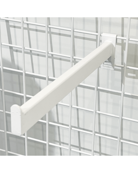 Beinn armur fyrir netgrind. Hvítur - 30 cm.