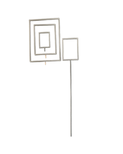 Skiltaframlenging 70 cm. 8 mm. Þráður. Króm. Joy-standur