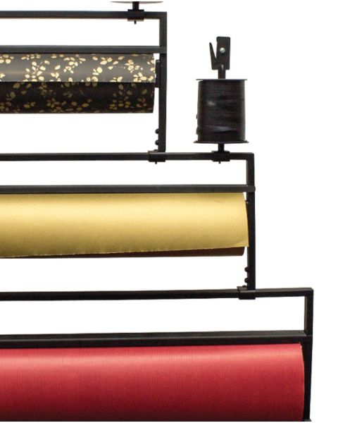 Pappírsrúlluhaldari - SUPER-sett - Þrefaldur standur fyrir gjafapappír, m/ límbands- og gjafapappírs höldurum