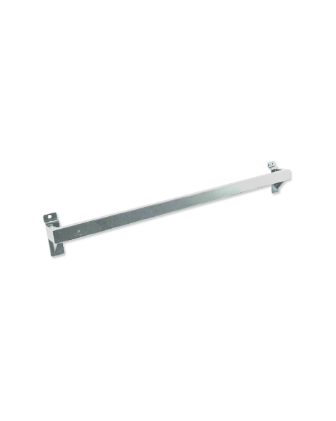 Slá fyrir króka, 60 cm, Burstað satinkróm