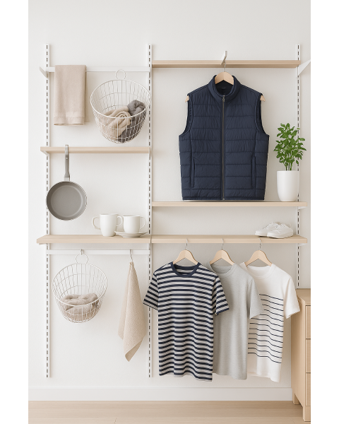 Framework veggstoð (244 cm) - Hvít