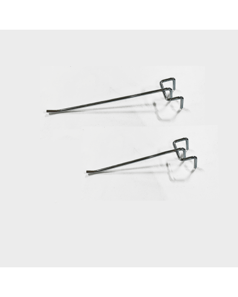 Vörukrókur á 6 mm stöng, gafall. Ø 4 mm