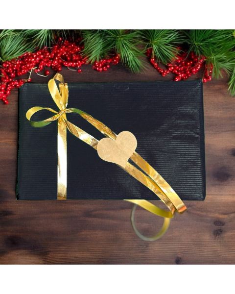 Gjafapappír B 50, Svartur- Kraftpappír B 50 sm x L 200 mtr.