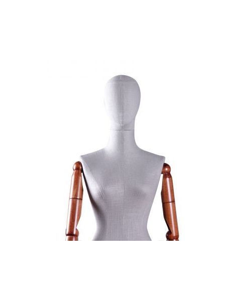 Dömugína - Vintage - 1800 - Hör áklæði á búk, hægt að taka höfuð af.