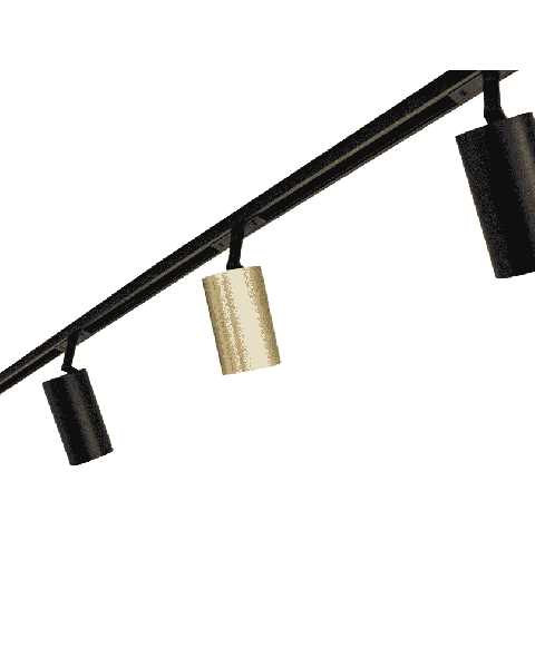 Ljóskastari pro, rör, 1F, Ø6, H13,5 cm, Messing, LED-ljósgjafi, PAR 16, 5 W, GU10 fatning, 360 Lumen, 3000K