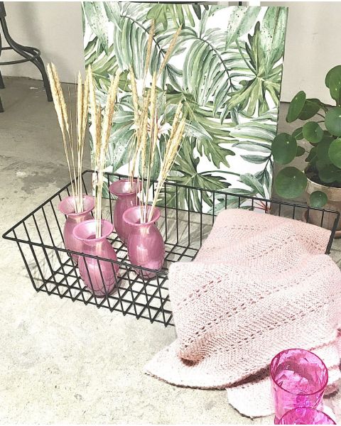 Vírkarfa, svört 60 x 30 x H15