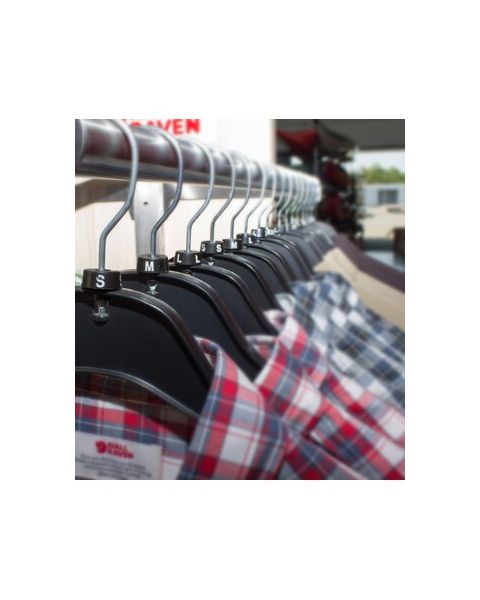 Stærðarmerkingar m/stöfum - Svartur - 25 pr. pakki