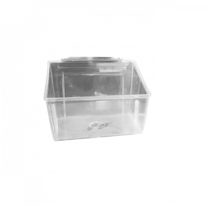 Plastik boks til rillepanel, 14,8x12x10 cm.