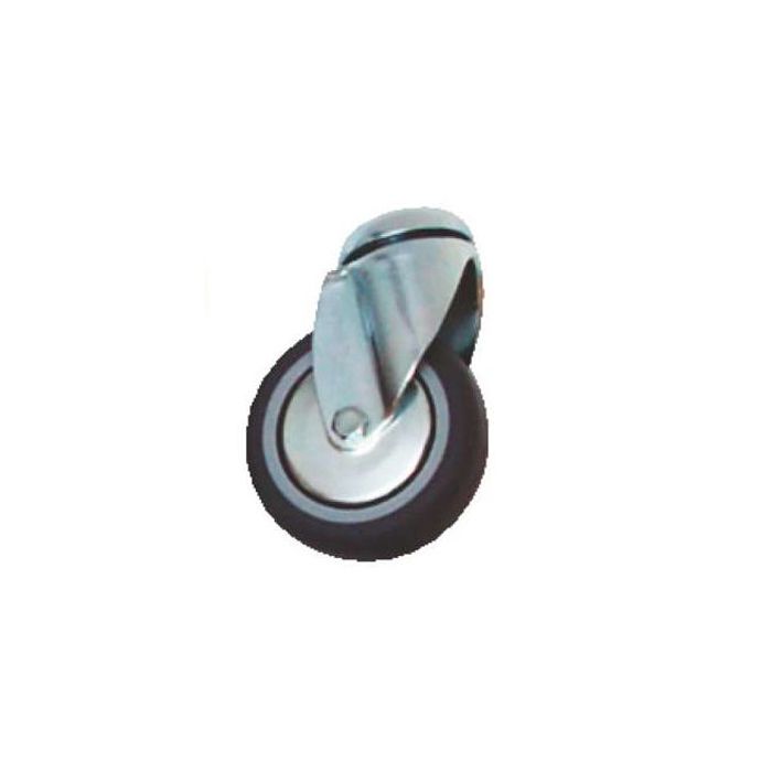 75 mm gummihjul uden bremse