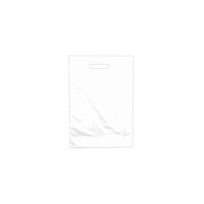 Hvid plastikpose 50x5x50 cm